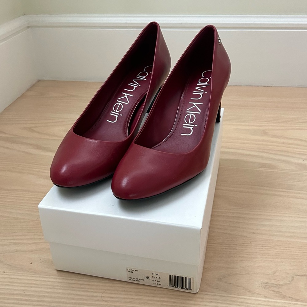 Red Calvin Klein Heels